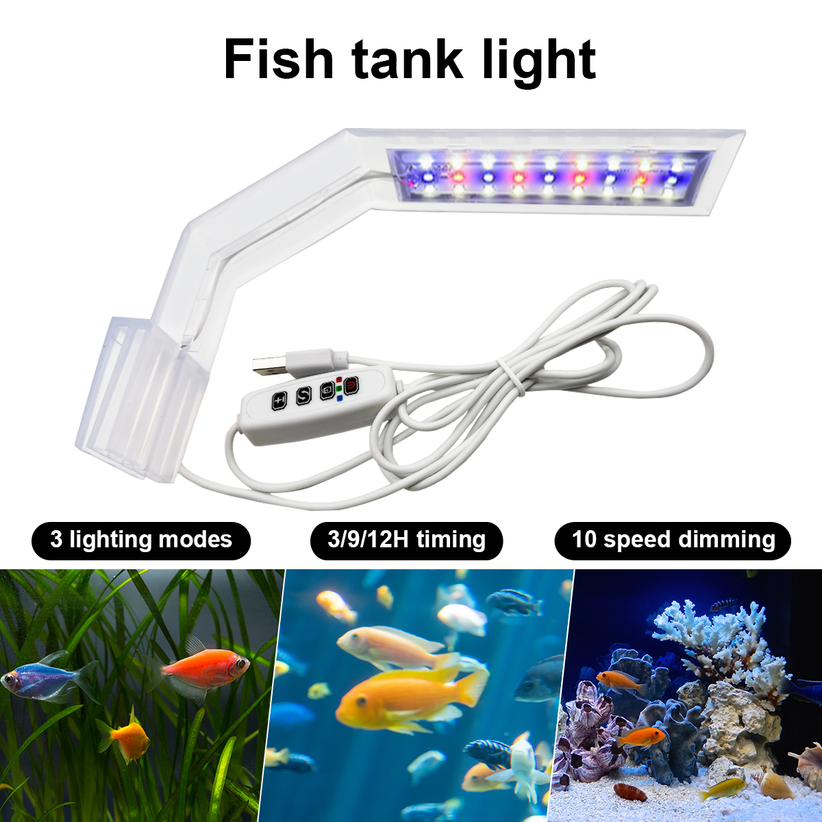 Aquarium Plant Light - Super Slim LED Aquarium Light Lighting