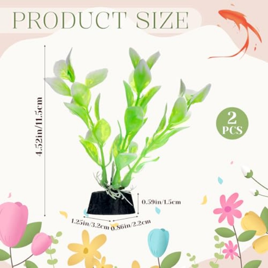 2 Pcs 4 Inch Small Aquarium Pl - đánh giá và giá Planted Aquarium For Betta