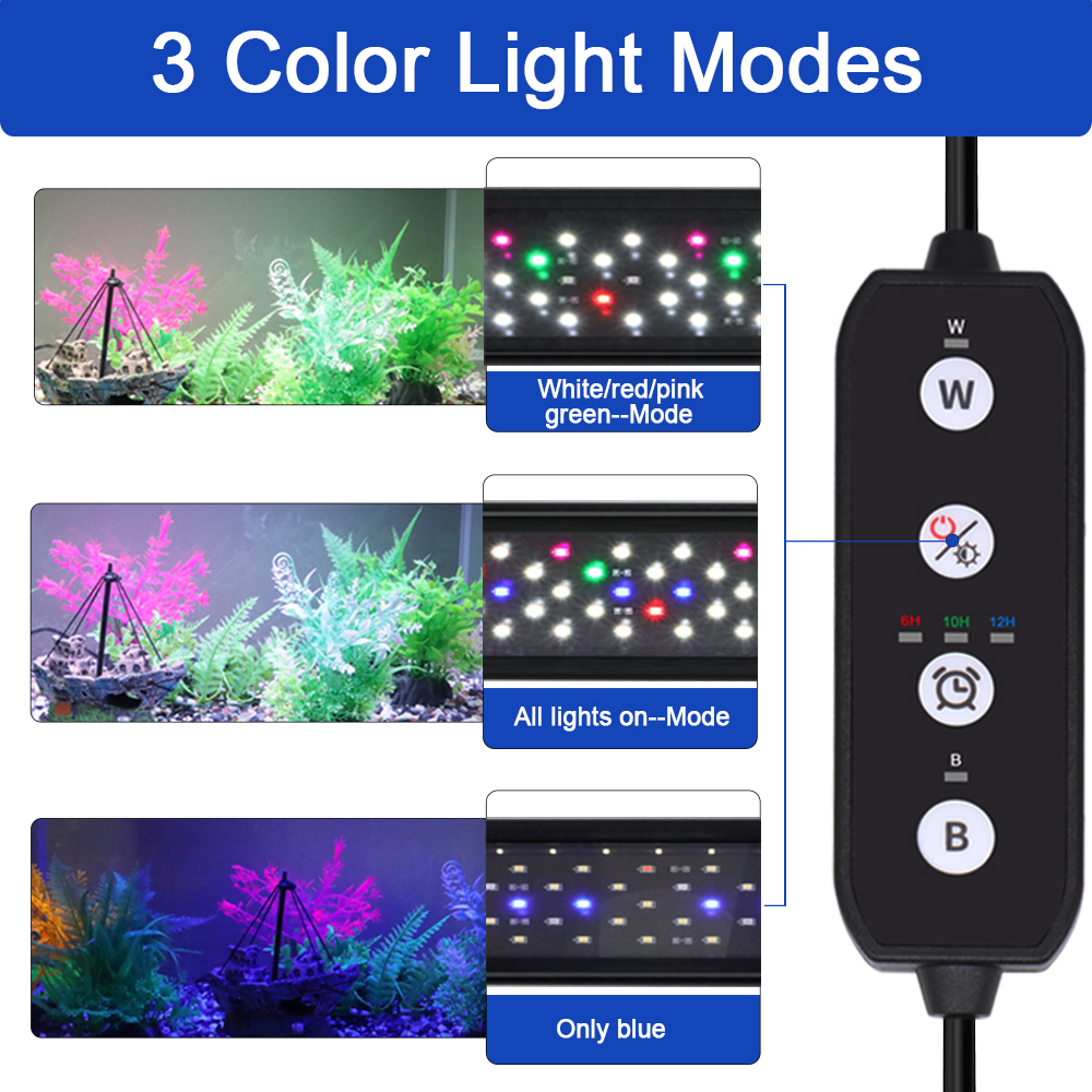 12-30 inch fish tank full spec - đánh giá và giá Aquarium Plant Light
