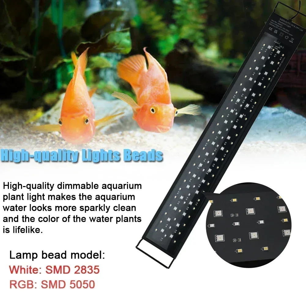 IP68 Waterproof Aquarium LED L - đánh giá và giá Aquarium Plant Light