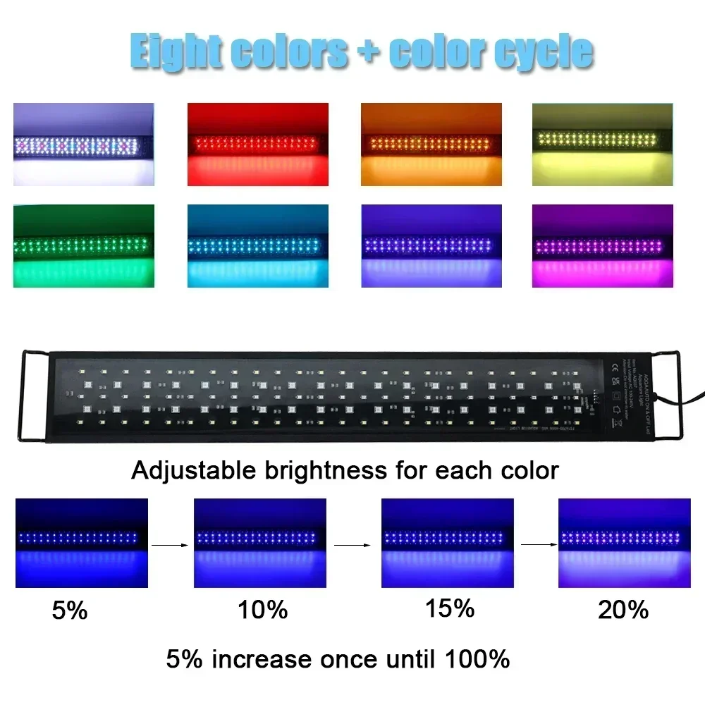 IP68 Waterproof Aquarium LED L - đánh giá và giá Aquarium Plant Light