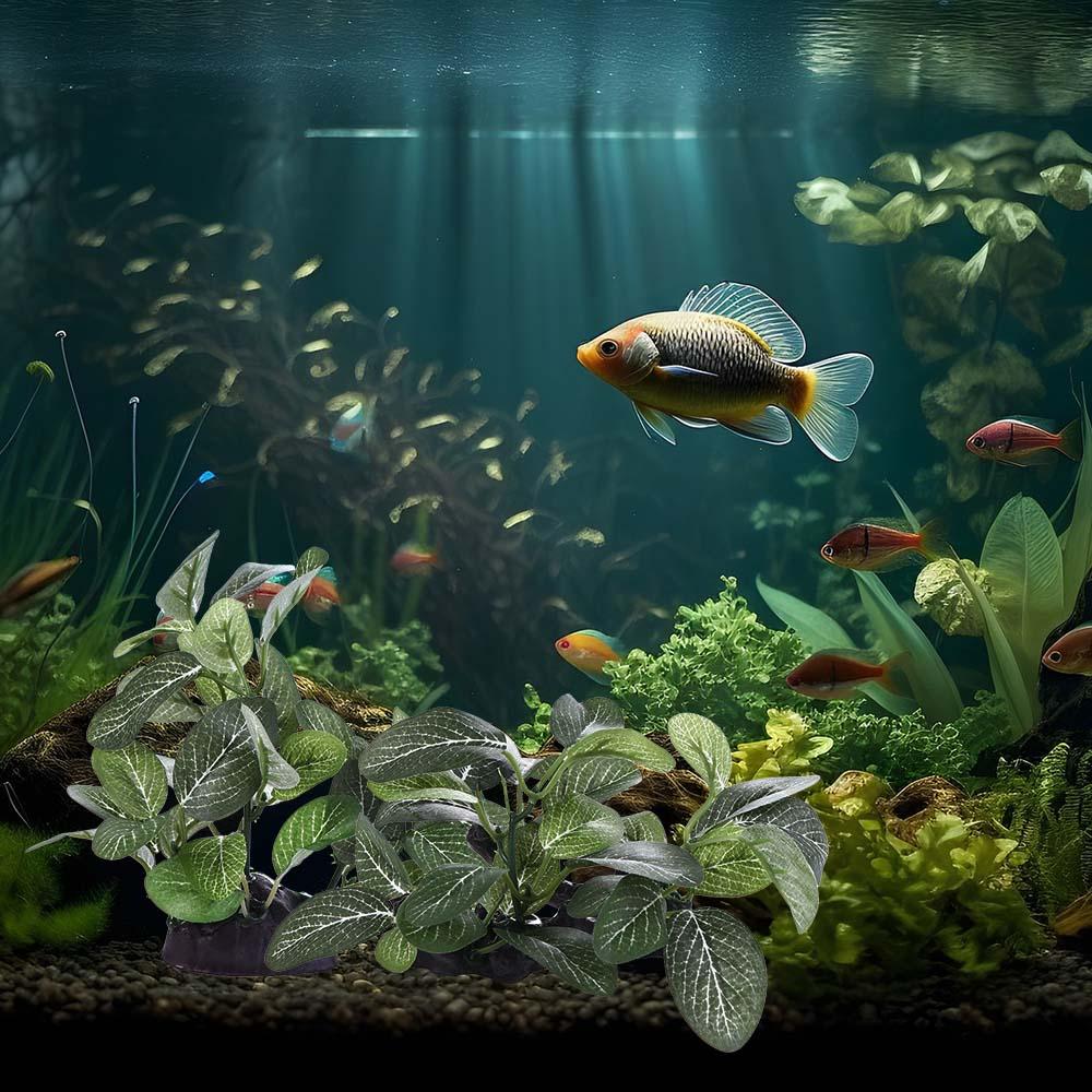 Plastic Creative Simulated Gre - đánh giá và giá Planted Aquarium Jar