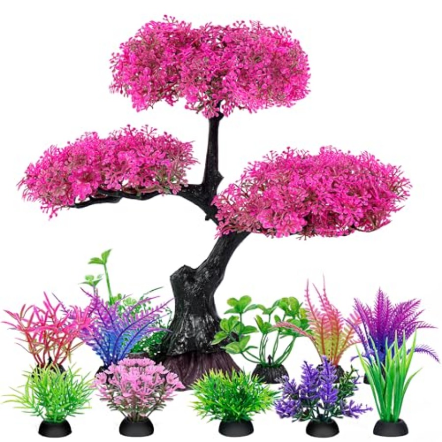 Aquarium Artificial Plastic Pl - đánh giá và giá Planted Aquarium For Betta