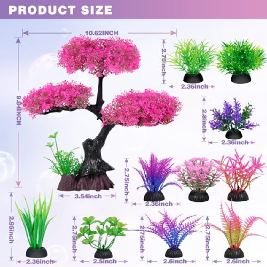 Aquarium Artificial Plastic Pl - đánh giá và giá Planted Aquarium For Betta
