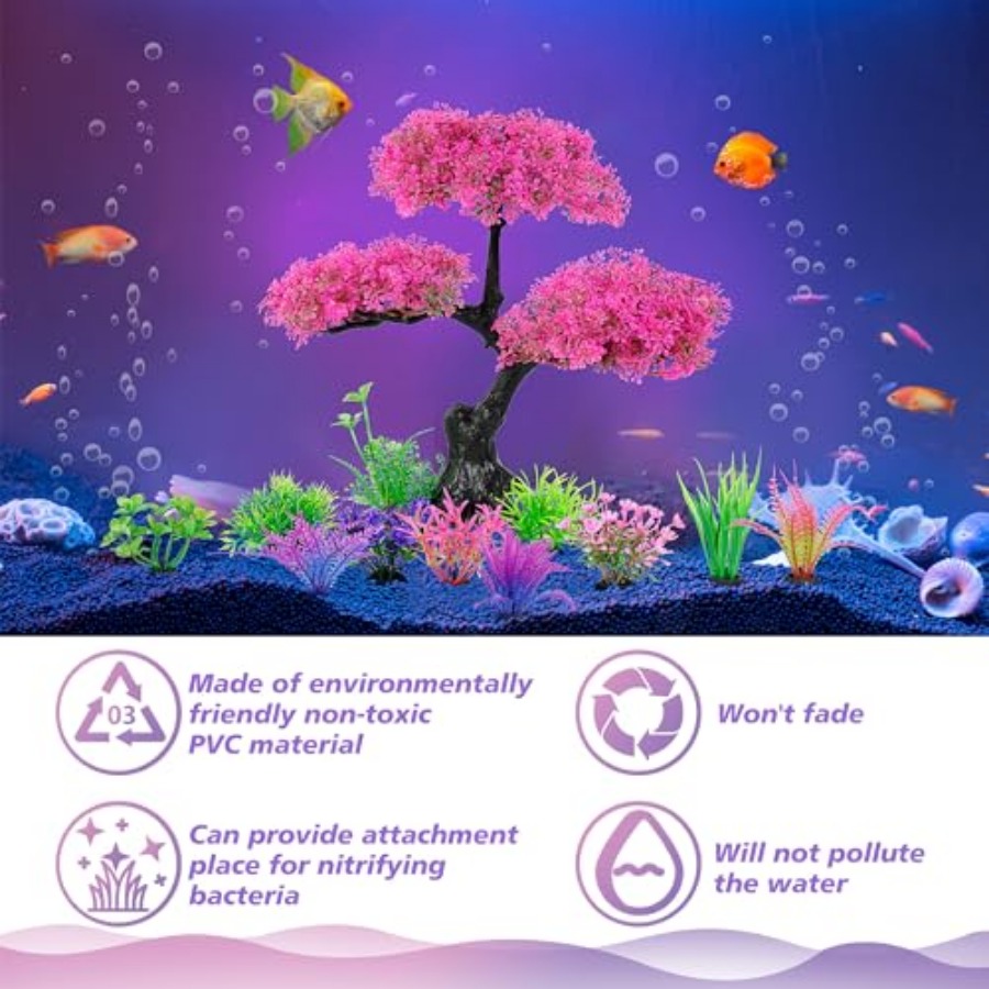 Aquarium Artificial Plastic Pl - đánh giá và giá Planted Aquarium For Betta