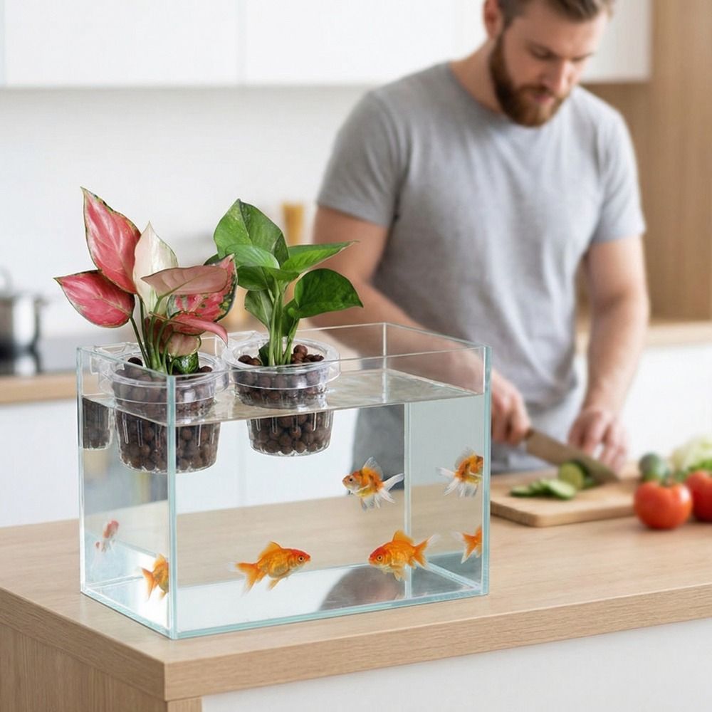 Transparent Fish Tank Grass Cu - đánh giá và giá Aquarium Planted Wall