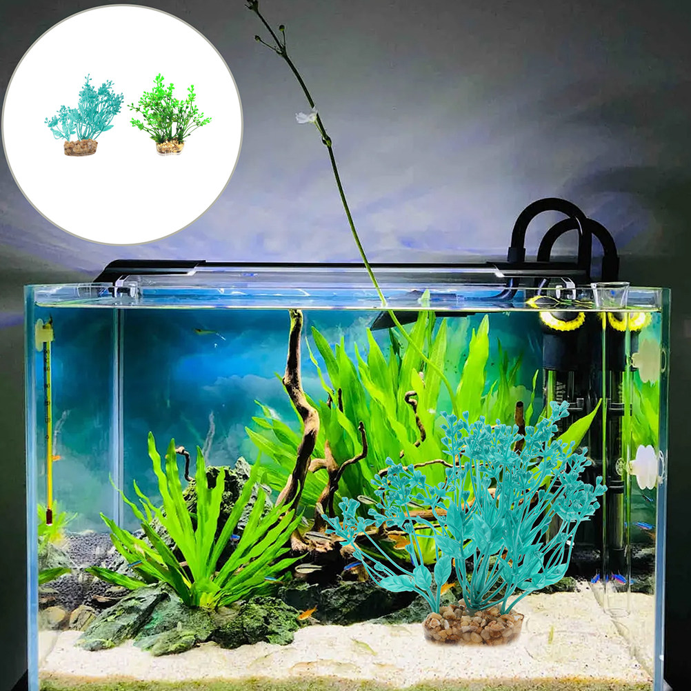 2Pcs Realistic Plastic Aquariu - đánh giá và giá Planted Aquarium For Betta