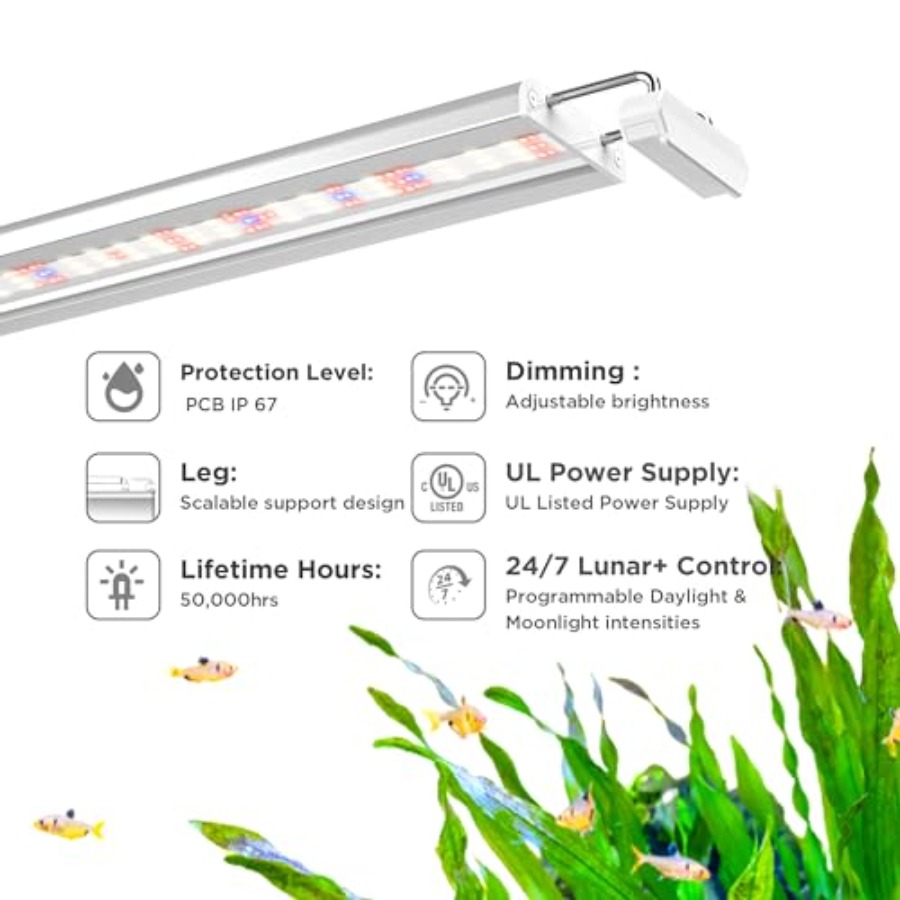 Aquarium LED Light for planted - đánh giá và giá Aquarium Plant Light